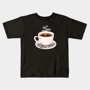 Cup Of Coffee Time Kids T-Shirt